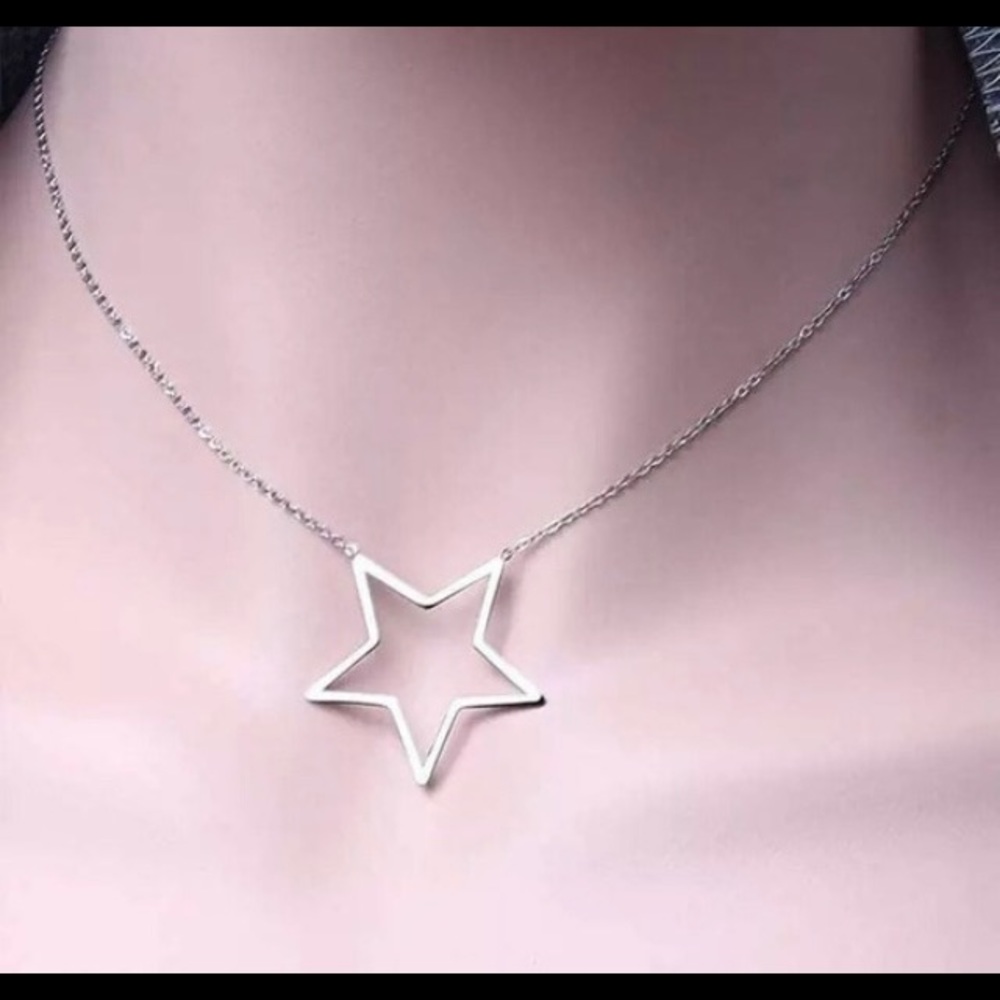 Stainless steel star necklace.  Because you are a star!
